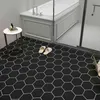 Self Adhesive Mosaic Thicken Tile Floor Sticker Kitchen Bathroom Vinyl Sticker Wallpaper Waterproof Peel Stick PVC Panel Sticker 211124