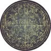 Mattor Round Carpet Constellation Astrolabe Tryckt mjuk för vardagsrum Anti-Slip Rug stol golvmatta heminredning barn