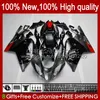 Kroppsarbete för Aprilia Mille RV60 RSV 1000 R 1000R 1000RR RSV1000R 04-06 Body 11No.118 RSV-1000 RSV1000RR 2004 2005 RSV1000 R RR 04 05 06 MOTO FAIRING KIT GRAY Svart