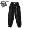 Streetwear Cargo Broek Dames Casual Joggers Hoge Taille Losse Vrouwelijke Lange Broek Sjerpen Dames Hip Hop Dace 210601