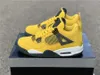 2021 Newest Authentic 4 Thunder Tour Yellow Multi Color Dark Blue Grey Outdoor Shoes Men CT8527-700 Zapatos Sneakers With Original Box