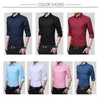 Chemises décontractées pour hommes TFETTERS Hiver Hommes Chemise Solide Couleur Épaissi Chaud Hommes Smart Manches Longues Business Plus Taille 5XL