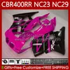 Кузов для обтекателя Honda CR400 RR CBR400RR NC23 Rose Black 88-99 65NO.131 NC29 CBR 400 RR C CC 88 89 90 91 92 93 400CC CBR 400RR 1994 1995 1996 1997 1998 1999 OEM Bodys