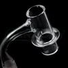 Beracky dos estilos de soldadura completa borde biselado fumar terp terp slurper cuarzo banger con cadenas de mármol de vidrio únicas 20 mmmod 10 mm de 14 mm uñas de 18 mm para plataformas de agua bongs de agua