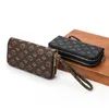 ファッションクラッチバッグダブルレイヤージッパー女性のロングウォレット大容量カードバッグシンプルな携帯電話の財布と女の子の男の子のためのハンドバッグ