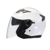 Casques de moto Sécurité Double lentille Demi-Visage ABS ABS Helmet moto Moto Dot approuvé Flip Capacete de motociclista