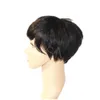 Braziliaanse volledige machinaal gemaakte bob pruik van echt haar met babyhaar Pixie-cut geen kant korte pruiken voor zwarte vrouwen4339376