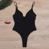 Sexy Solid Swimsuit Kobiety Body Swimwear Body Kobieta Push Up Monokini Wysoka talia Kostiumy kąpielowe Plaża Nosić 210521