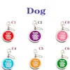 Custom Dog Tag Personalized Graved Pet Щенок Воротник Аксессуары Выгравированные Кошка Щенок ID Теги Металлическая Лап Наметает Подвеска