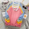 Sweat-shirt à col japonais Harajuku Kawaii Vestes à capuche pour filles Pull à manches longues Automne Casual Sweat-shirt de couleur unie 211023