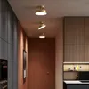 Moderne Led Plafonnier En Cuivre Doré Pour Couloir Escalier Allée Balcon Couloir Cercle Suspendu Lustre Luminaires Lumières