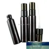 Petite bouteille à pompe à pression cosmétique, revêtement en verre, Lucifuge noir, parfum rechargeable, galvanoplastie, flacons de pulvérisation de 10 ML, 50 pièces/lot