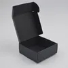 50pcs Black Craft Kraft Paper Box black Packaging Wedding Party Small Gift Candy Jewelry Package es For Handmade Soap box 210805