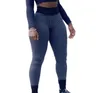 High Street Fashion Workout Roupas Skinny Calças Sweatpants Mulheres Cintura Lápis Calças Vintage Casual Leggings Venda 210525