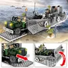 Sembo Block LCM3着陸船とタンクWW2陸軍のビルディングブロックミリタリーレンガ6人の兵士フィギュアのコンストラクタのおもちゃX0902