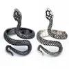 Rétro Punk Serpent Anneau pour Hommes Femmes Exagéré Antique Argent Couleur Mode Personnalité Stéréoscopique Ouverture Réglable Anneaux