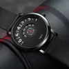 Yazole moda criativa dial turntable design masculino relógio inteligente esportes mundo tempo relógios masculino pulseira de couro oco para fora relógios de pulso294z