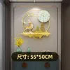 Wall Clocks Large Simple Clock Chinese Style Living Room Silent Metal Creative Modern Design Reloj Pared Home Decoration 50