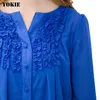 Summer style Women Blouses Fashion Casual Tops Loose Body Pleated Retro ruffles Blusas Women Chiffon Blouse Plus Size S-4XL 210519