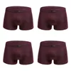 Underpants 4 Pcs Male Undies Panties Bamboo Fiber Men's Underwear Boxers Breathable Man Trunks Boys Modal Comfortable Shorts