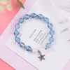 Link Cadeia Strawberry Crystal Bracelet for Women Blue Whale Tail Ocean Wind Winds Fisicha de Aniversário de Círculo de Círculo de Aniversário 5692177