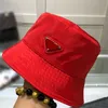 Men Women Designer Bucket Fashion Summer Triangle Caps s Mens Outdoor Fitted Fedora Hat Nylon Casquette Baseball Cap5500981