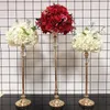 Vases 1pcs Gold Acrylic Flower Road Lead Wedding Table Centerpieces Flowers Stands For Home Decoration