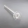 Pyrex glazen oliebrander pijp met grote bal heldere buis brandende buizen transparante buizen nagel tips voor bongs dab rigs