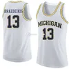 Nikivip Michigan Wolverines College #4 Isaiah Livers Basketball Jerseys #13 Ignas Brazdeikis #23 IBI WATSON MENS SYTCHED Custom Analy Name
