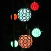 مصابيح العشب LED SOLAR LED معلقة الضوء الفانوس مقاوم للماء مصباح الكرة لمصباح الكرة في الهواء الطلق فناء الفناء