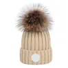 Adultes épais chapeau d'hiver chaud pour les femmes câble extensible doux tricoté Pom Poms bonnets chapeaux femmes Skullies bonnets fille casquette de Ski Beani4763466