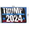 Trump 2024 Drapeaux Election Femmes pour Trump 3x5 pieds 100D Polyester 150x90cm Bannière pour les drapeaux de l'élection présidentielle DHL Shipping
