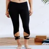 Kvinnor fitness sexig gym yoga byxor hög midja push up mesh benging andningsid Sport kvinnliga täta leggings sömlösa 30