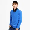 Pioneer Camp Новые сплошные пуловеры мужские бренд одежда повседневная V-образным вырезом осень весенний свитер мужской высококачественный свитер 566302 Y0907