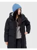 Warm Winter Dames Dikke Coats Puffer Rits Hood Lange Modemerkjack 211108