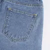 Kvinnors byxor Capris Höst vinter damer randig utskrift mode casual jeans rakt ben läder leggings pantalon simili cuir femme e1