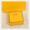 2021 Gold Hoop Earrings Designers Diamond Stud Earrings F Earring For Lady Women Party Wedding Lovers Gift Jewelry 925 Silver 0806Q