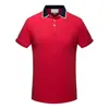 Mens Polos Shirts Classic Letters and Stripes Pattern Men Fashion Tops Polo Shirt Contrast Color Casual Short Sleeve T-shirt