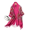 Шарфы 2021 дизайнерский бренд женский шарф весна зима пашмина бандана для леди кашемировая густая шея голова теплая вязать эхарпе