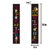 Halloween Wiszący Flaga Party Supplies Couplet Home Number Dom Banner Drzwi Para Wakacje Dekoracja Trick lub Treść Weranda Znak 12 x 72 cal