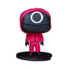 Party Favor Game Movie Theme Jacket Masked Man Doll Korean TV Figur Harts Statue Christmas Gift Halloween Desktop Ornaments