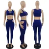 Sommar Kvinnor Kläder Kvinnor Sportkläder Tracksuiter Kläder Ärmlös Byxor Outfits 2 Piece Set Casual Sport Suit Sälj KLW6309