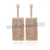 Classique strass balancent gland boucles d'oreilles pour les femmes de haute qualité za cristal longues boucles d'oreilles mode bijoux de noël cadeau