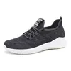 Chaussures de course pour hommes femmes couleur unie hots bas noir blanc crème respirant hommes femmes baskets baskets de marche GAI