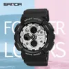 Sanda New Moda Damska Sport Cyfrowy Zegarek Wielofunkcyjny Wodoodporny Zegarek Digital Clock Leisure Orologio da Donna G1022