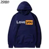 Heren Hoodies True Lovelove You Letters Funny Print Harajuku Casual Mens Sweatshirts Mannelijke Hoodie Vrouwen Unisex Streetwear Hiphop 210720