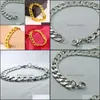 Link Jewelrylink Chain Gold Bracelets Mens Stainless Steel Bracelet On Hand Fashion Hip Hop Jewelry Gifts For Man Aessories Wholesale Drop