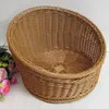 Panier de rangement domestique biseauté forme ronde pain fruits en osier organisateur maison cuisine salle de bain caisse paniers