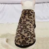 Vêtements Costumes de chat Vêtements pour chiens de compagnie Hiver Chaud Chiens Gilet Manteau Vêtements Mignon Imprimé Léopard Motif Laine À Tricoter Coton Pull Sweat