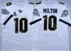 Chen37 College Football UCF Knights Trikot 18 Shaquem Griffin 10 McKenzie Milton University Uniform Team Schwarz Weiß Auswärts genäht Top Qualität